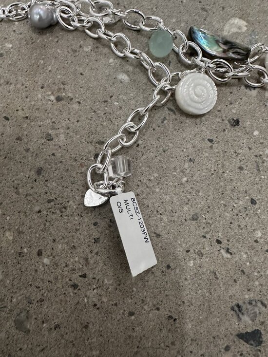 CHAN LUU for FWRD Stoned Pendant Belt in Multi main image 8